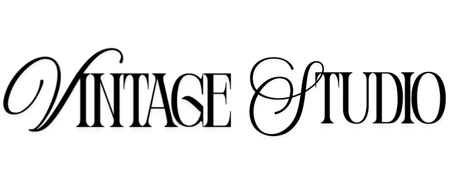 Vintage Studio logo in black text on a white background
